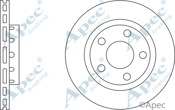 APEC BRAKING Тормозной диск DSK2293